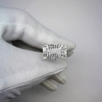 Горный хрусталь багет фантазийный 10*17 мм