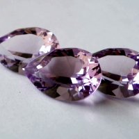 Аметист выращенный, груша 10*15 мм