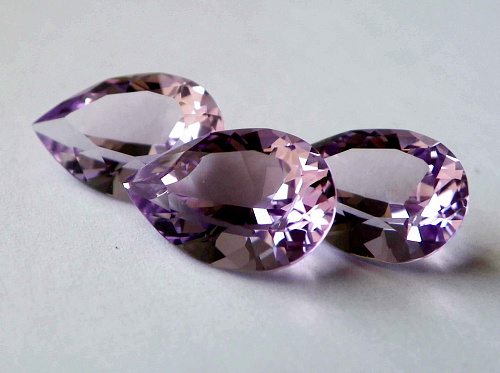 Аметист выращенный, груша 10*15 мм
