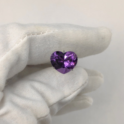 Аметист, сердце 10*12 мм
