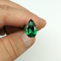 Изумруд гидротермальный, груша 14*8 мм