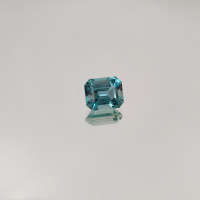 Топаз темно-голубой ашер 10*12 мм