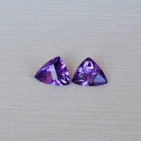 Аметист выращенный, триллион 18.5*16.7*15.5 мм