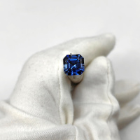 Сапфир выращенный, ашер, 8*8 мм