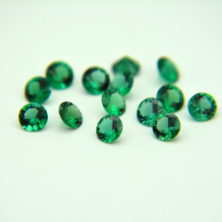 Изумруд гидротермальный, круг, 4 мм