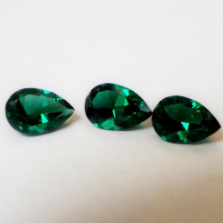 Изумруд гидротермальный, груша 8*6 мм