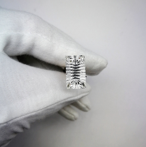 Горный хрусталь багет фантазийный 10*17 мм