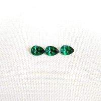 Изумруд гидротермальный, груша 10*7 мм