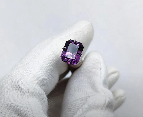 Аметист, октагон 8*10 мм