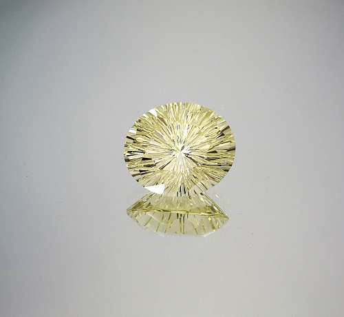 Цитрин светлый, овал фантазийный 18*15 мм