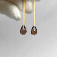 Раухтопаз, бриолет 7*10 мм