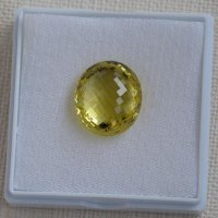 Цитрин, овал, 16.5*19 мм