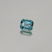Топаз темно-голубой ашер 10*12 мм