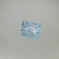 Топаз голубой, багет фантазийный 10*17 мм