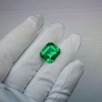 Изумруд колумбийский гидротермальный октагон 14*16 мм