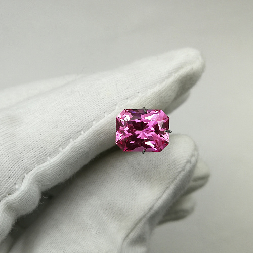 Рубин выращенный, октагон 8*10 мм