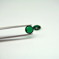 Изумруд гидротермальный, круг 8.0 мм