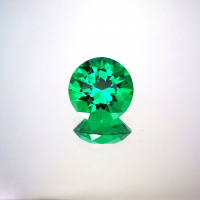 Изумруд колумбийский гидротермальный круг 13 мм