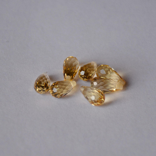 Цитрин выращенный, бриолет, 6.5*13 мм